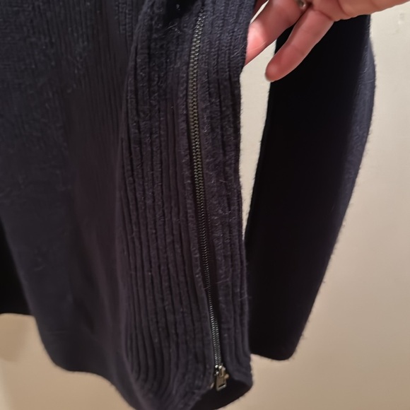 Vince Cashmere Wool Sweater, Cowl Neck Side Zip Small - Picture 5 of 7